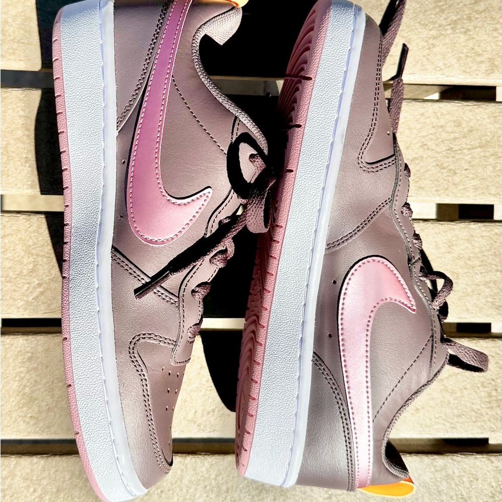 Nike violet ore and Pink Glaze Court Borough Low 2